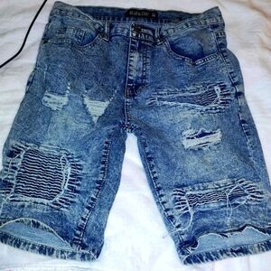 Blue cult denium shorts size 32